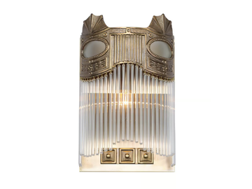 TRIEST III - Handmade brass wall lamp by Patinas Lighting - view 2